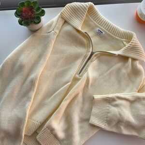 Cotton On Yellow Zip Pullover Medium